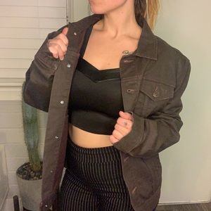 Oversized Brown Jean Jacket (Men’s) BananaRepublic